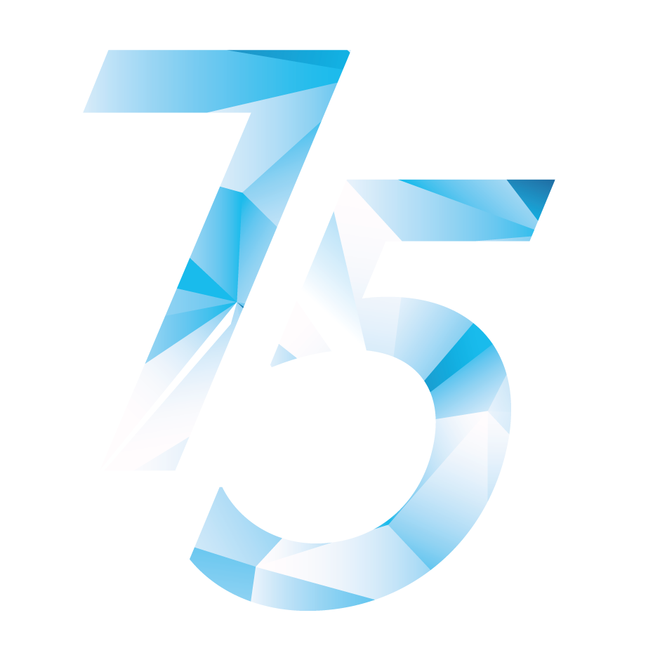 75 Years logo