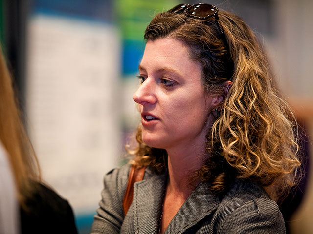 A USD student at an event
