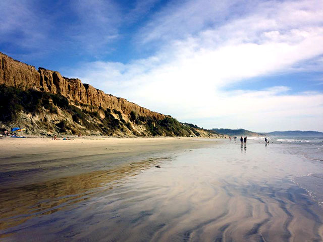 A beach in Del Mar, CA