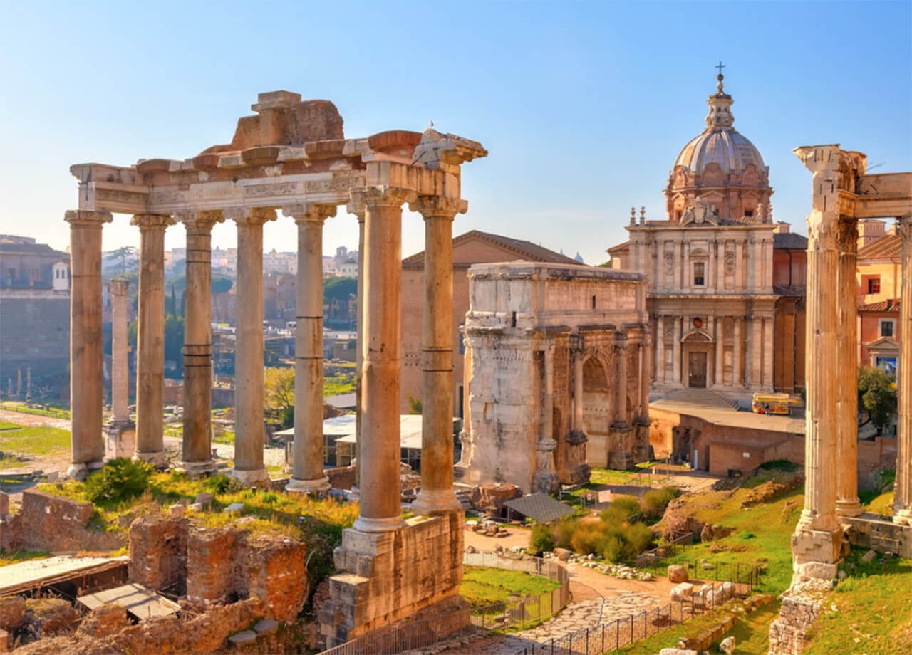 the roman forum in Rome, Italy