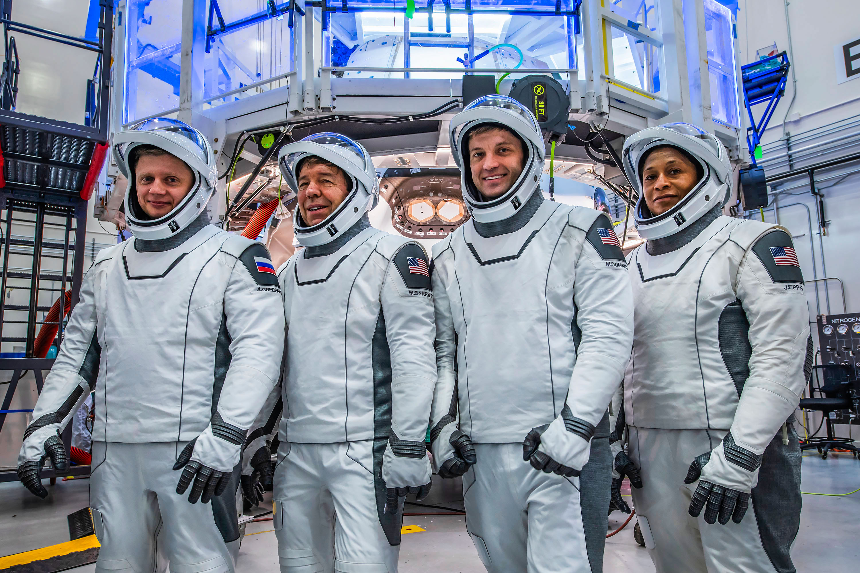 NASA SpaceX Crew-8 before their mission 