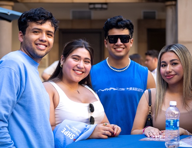 students smiling