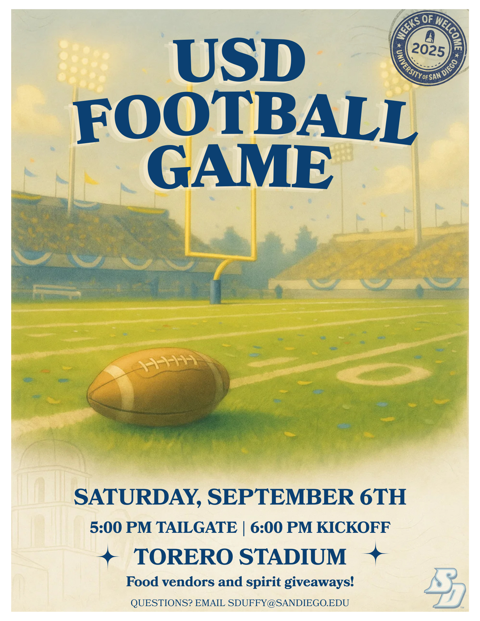 Football Tailgate Flyer - WoW 2025
