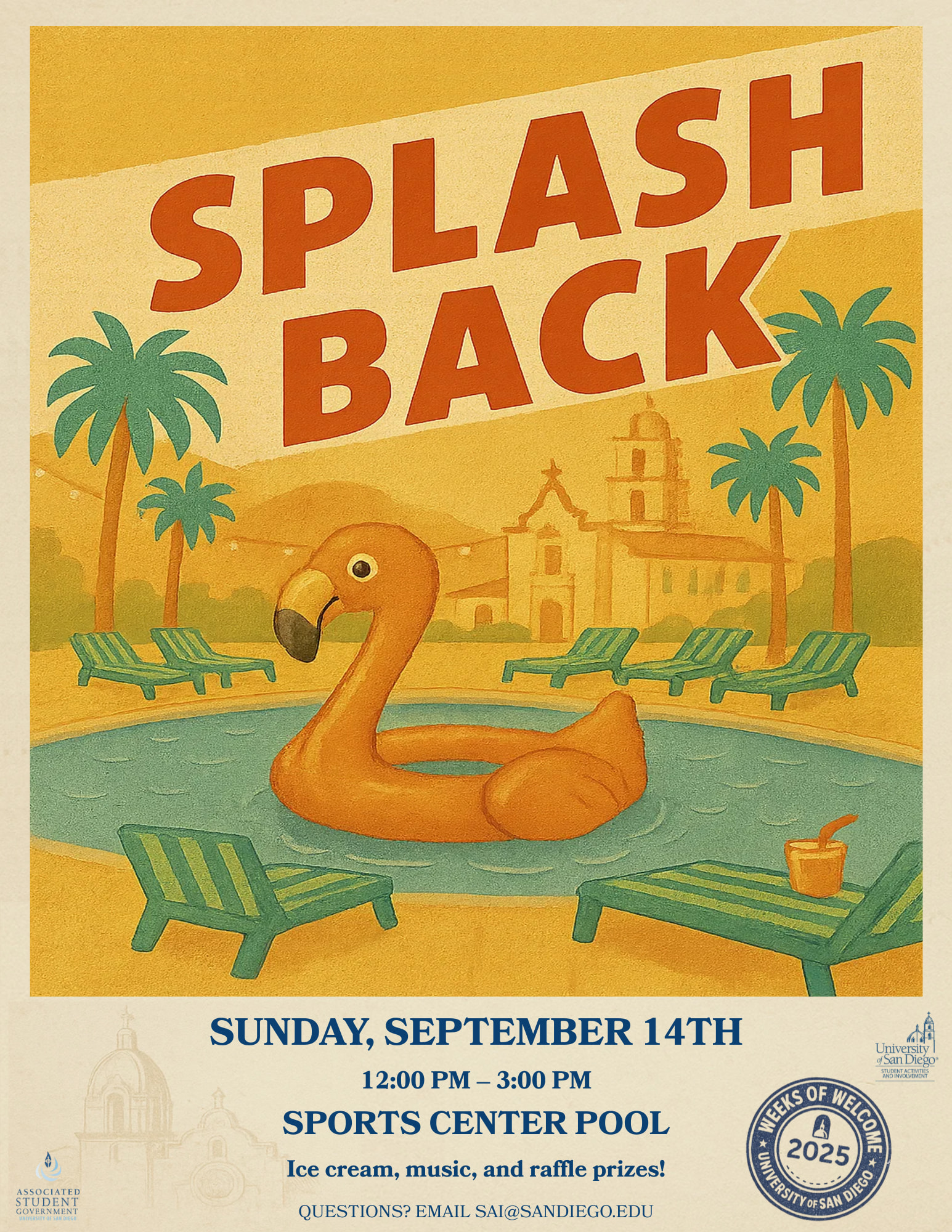 Splash Back Pool Party Flyer - WoW 2025