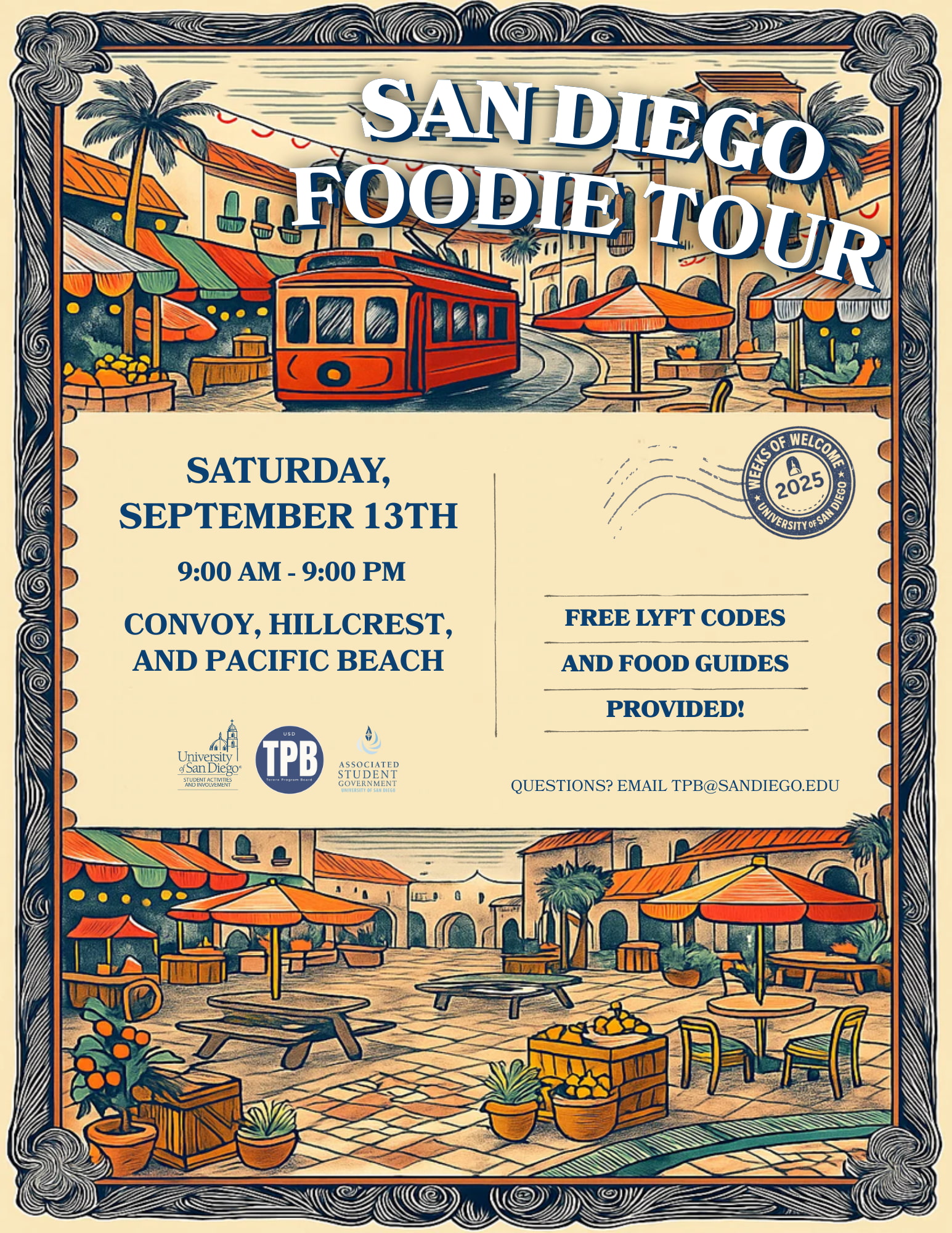 SD Foodie Tour Flyer - WoW 2025