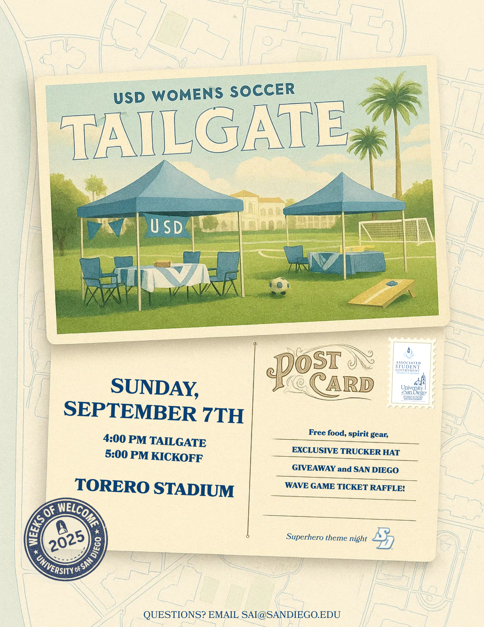Women's Soccer Tailgate Flyer - WoW 2025