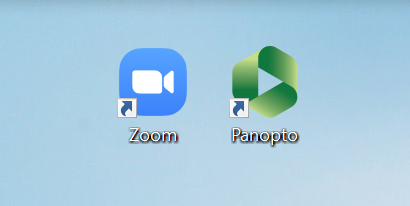 Zoom and Panopto on the Desktop