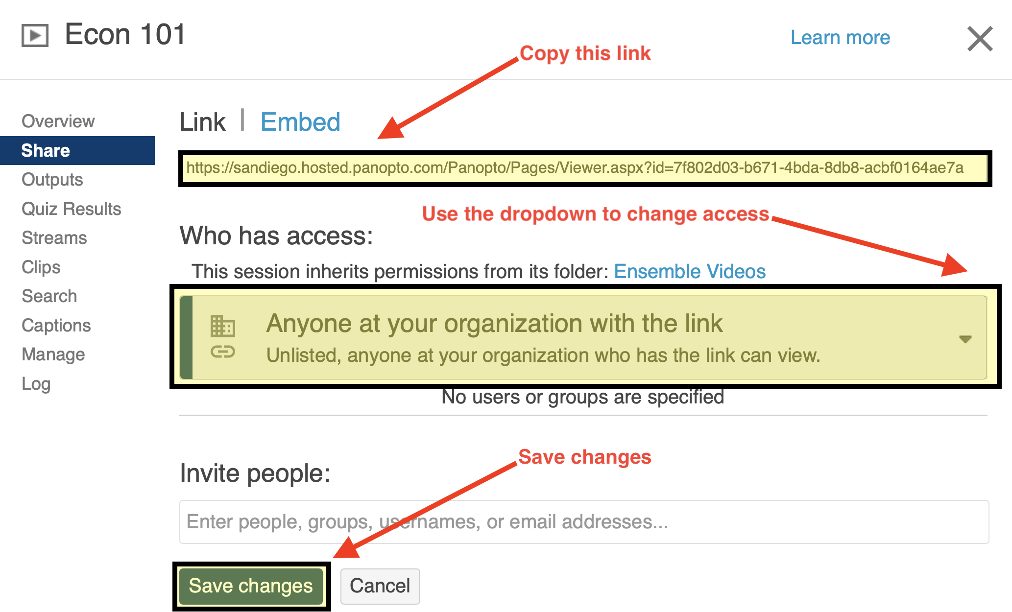 panopto-share-feature