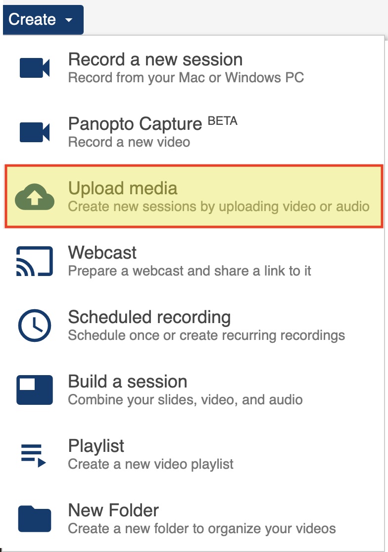 panopto upload