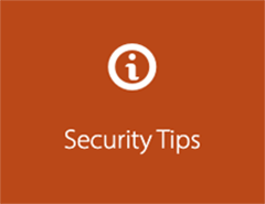 text that reads "Security Tips" 