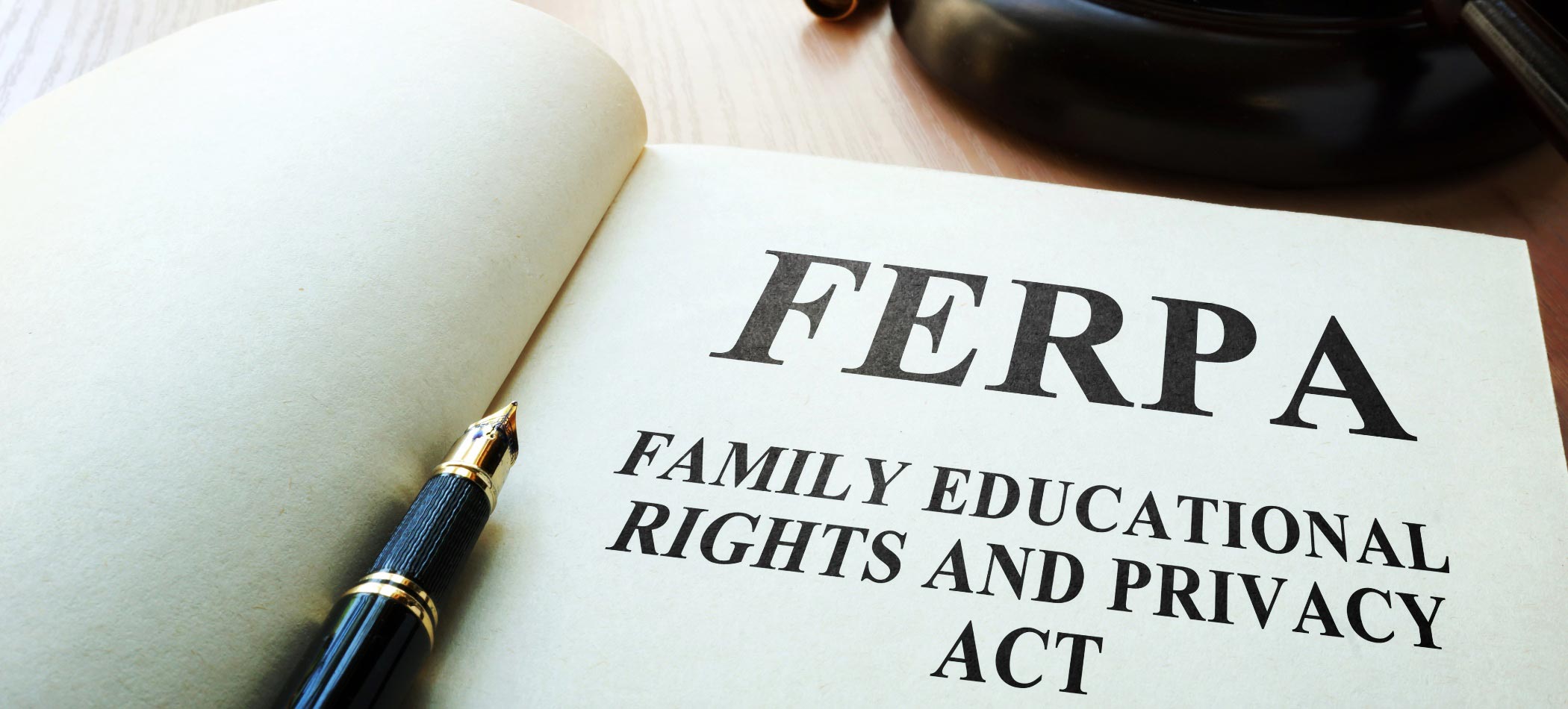 FERPA written on a book