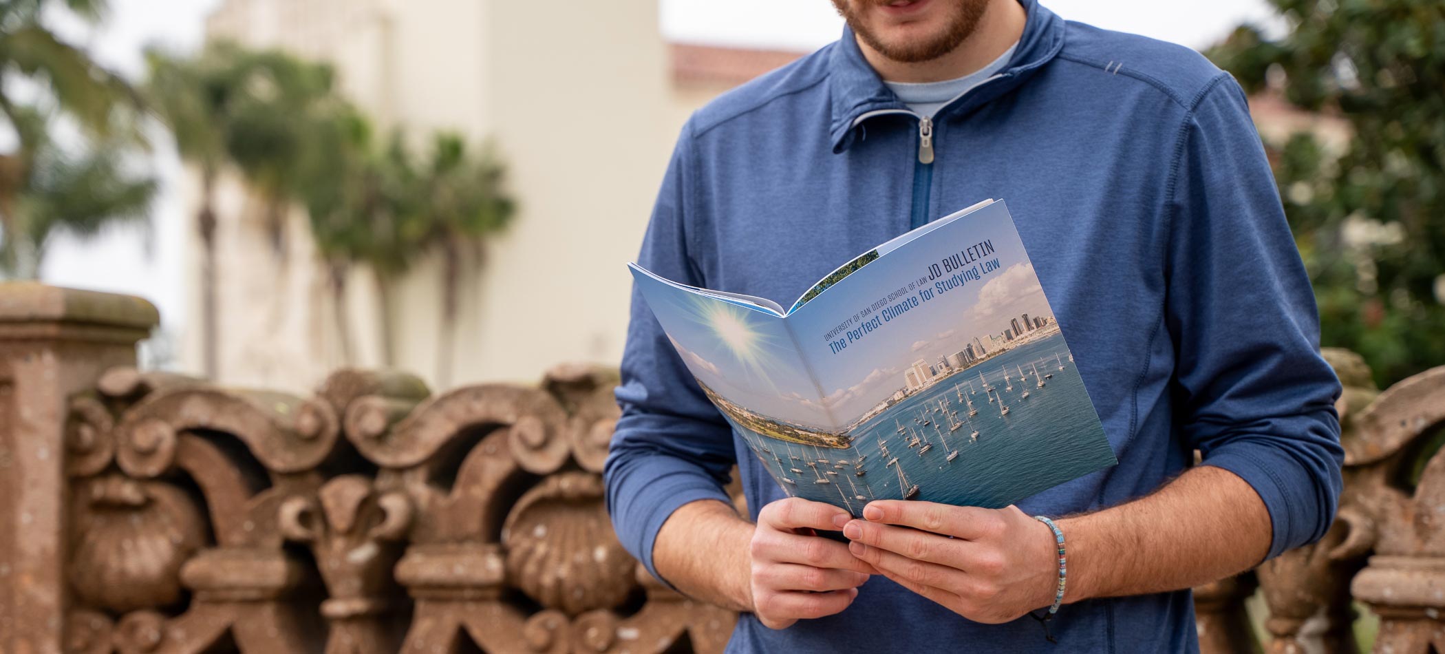 Someone holding a magazine