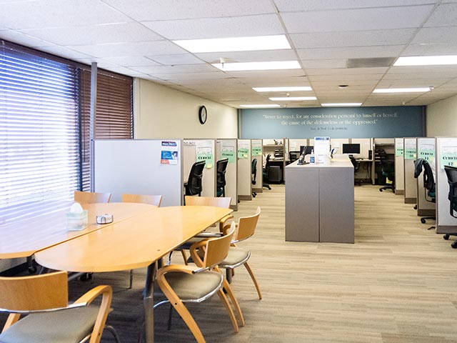 A view of a classroom