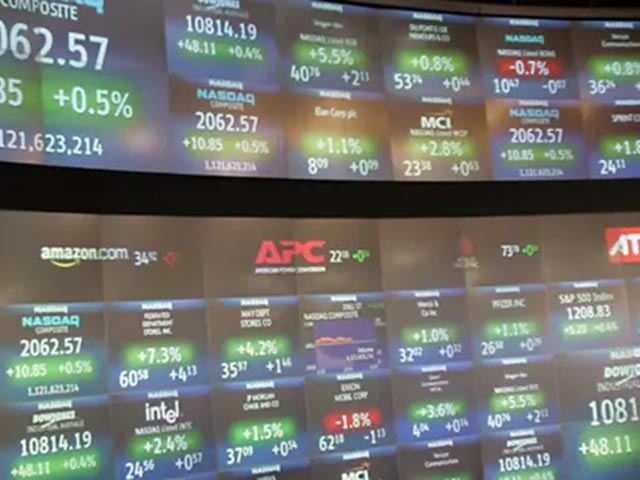stock market view
