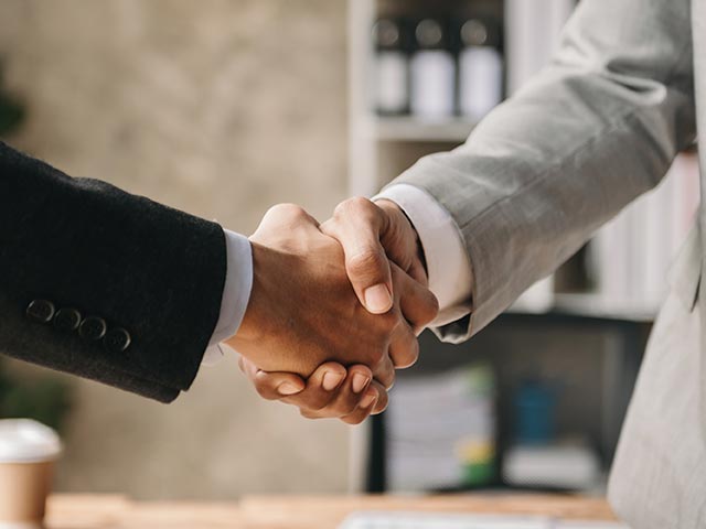 People shaking hands