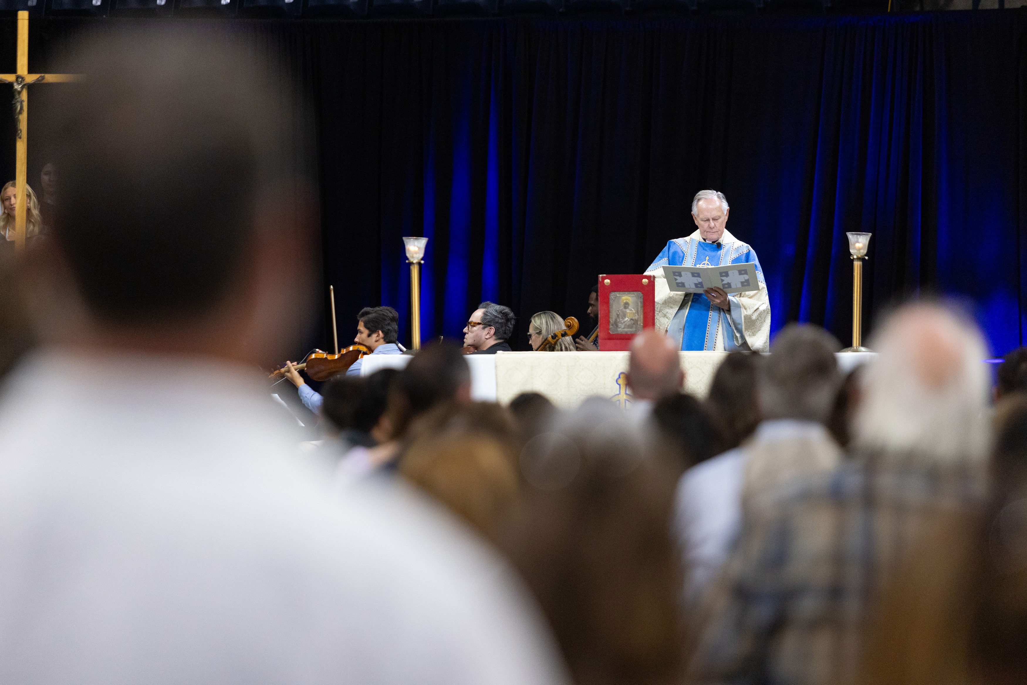 The interior of Founders Chapel on the USD campus