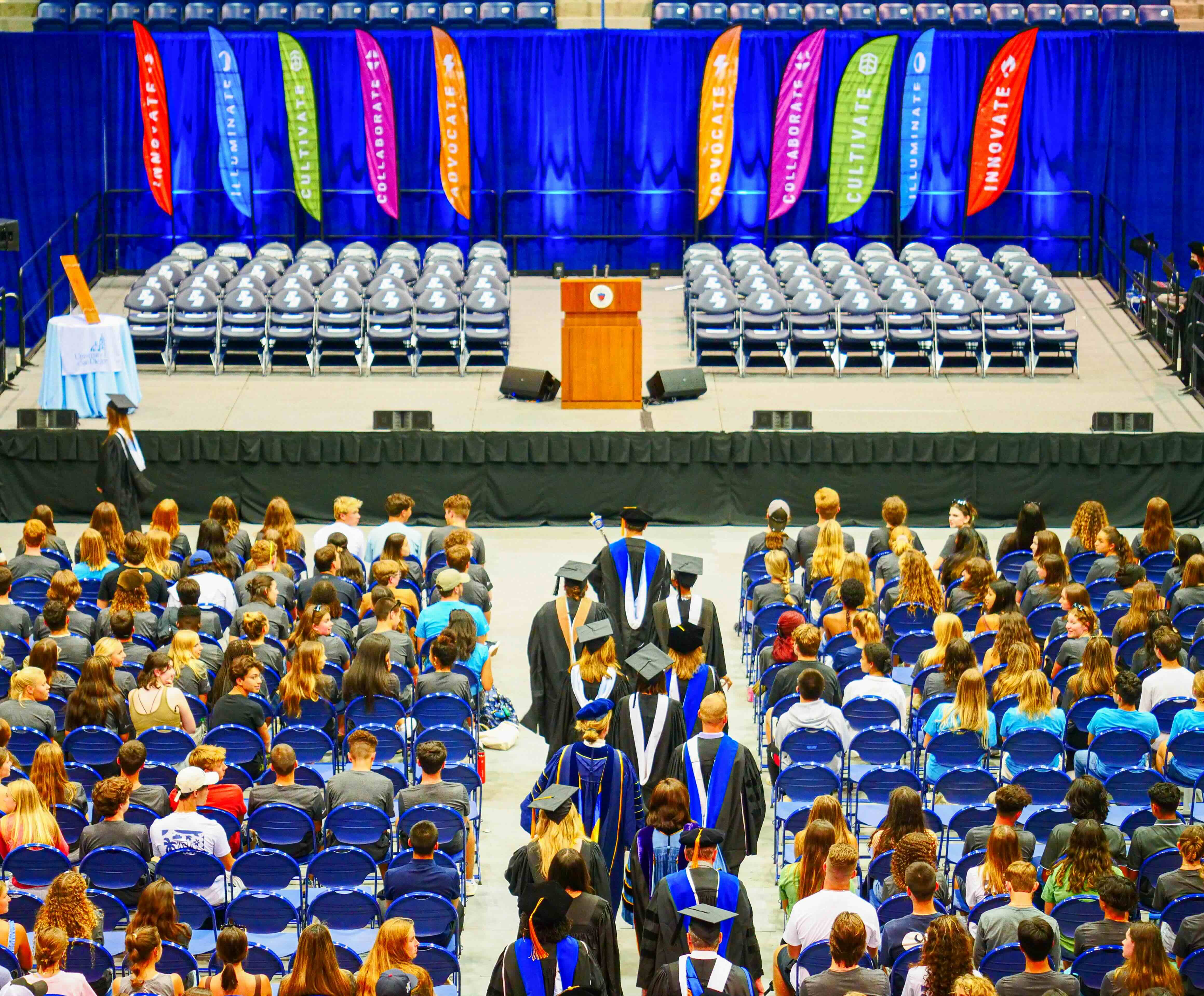 faculty processing at convocation