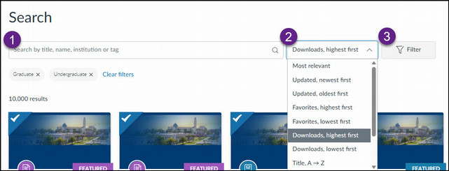 Canvas Commons Search Screenshot