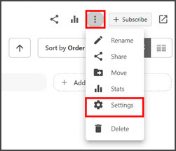 Panopto options menu screenshot
