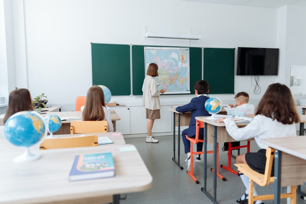 students in a classroom