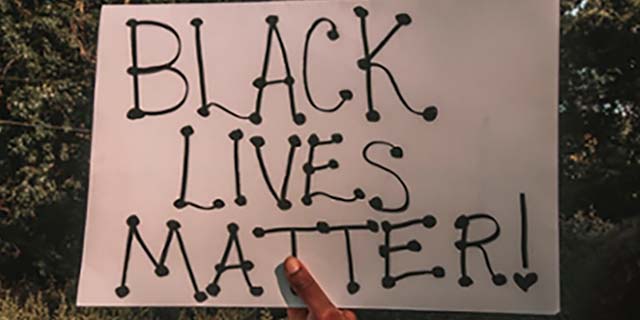 Black Lives Matter sign