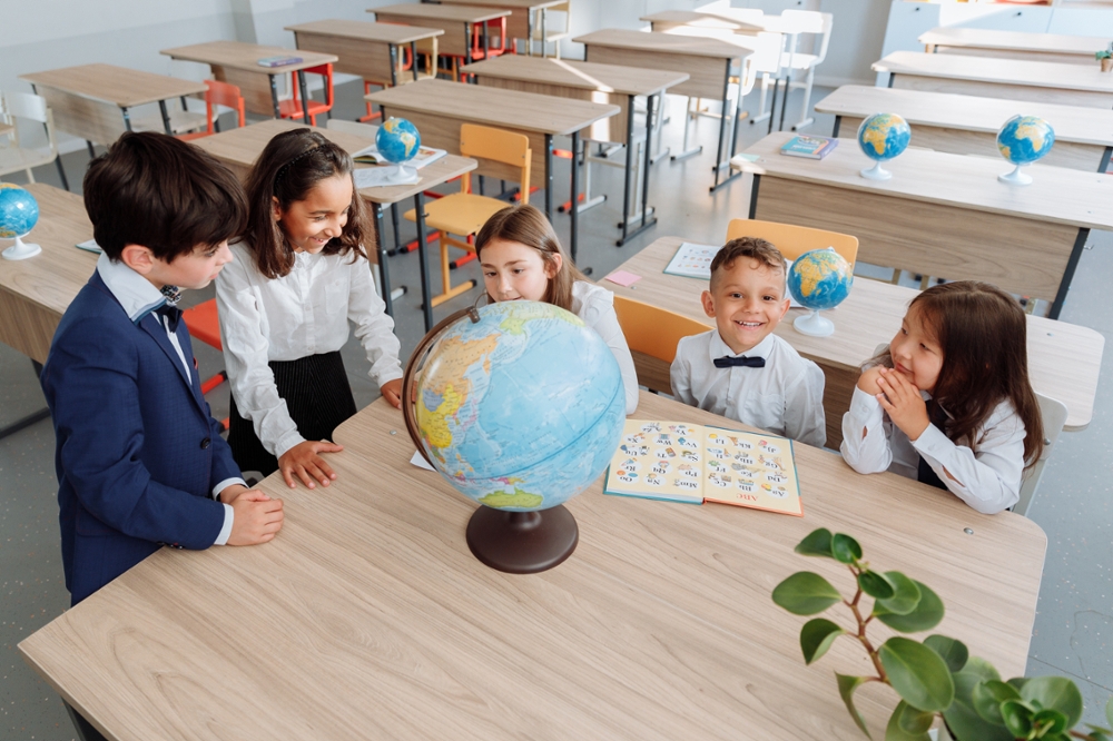 kids in a classroom