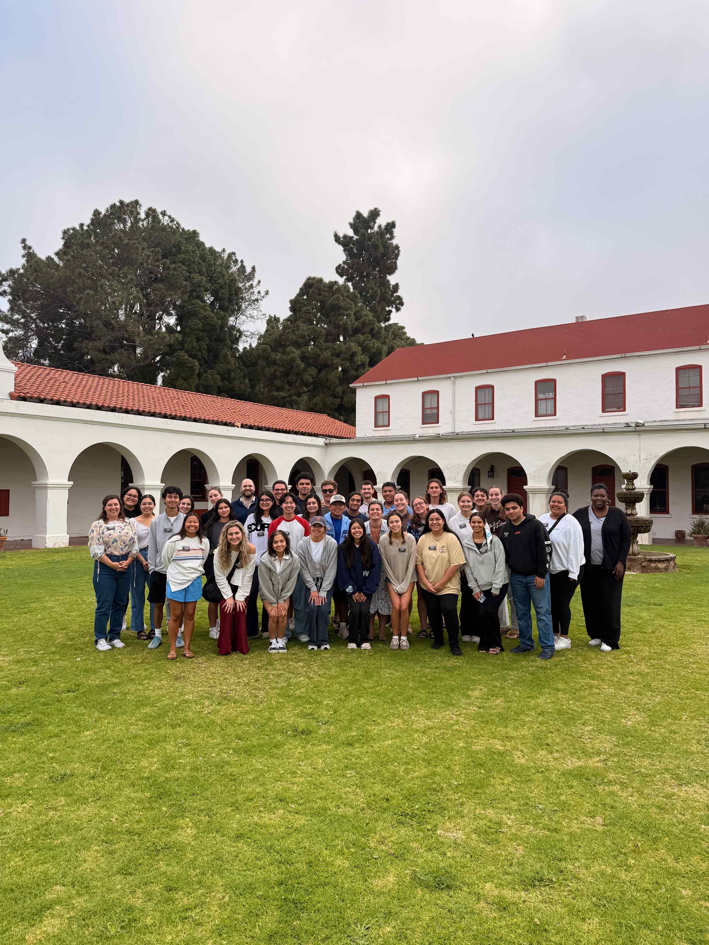 group photo outside