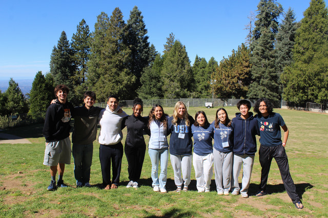 Students on retreat