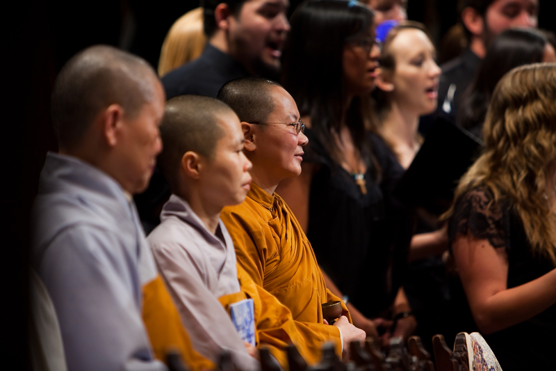 photo of people at the all faith service