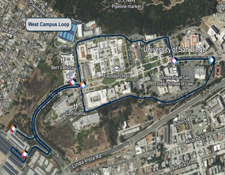West Campus Loop Map