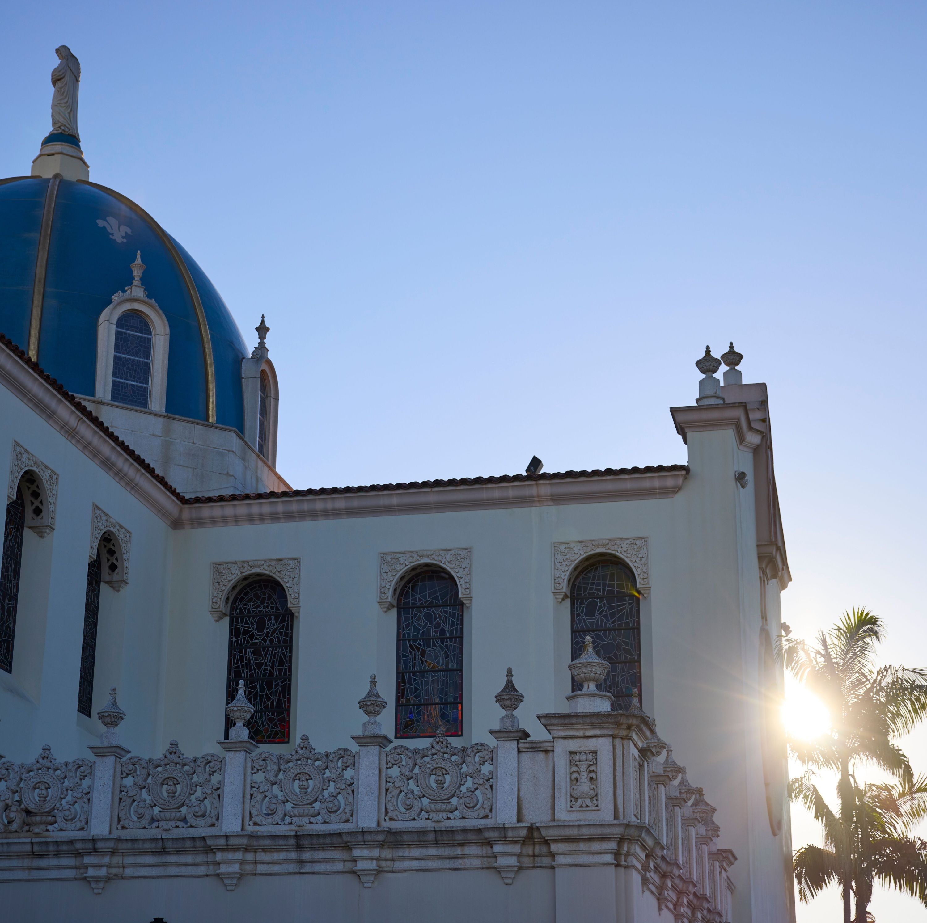 image of the exterior of the immaculata building on the USD campus