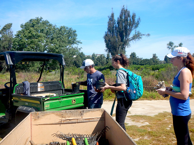 Students on a service trip