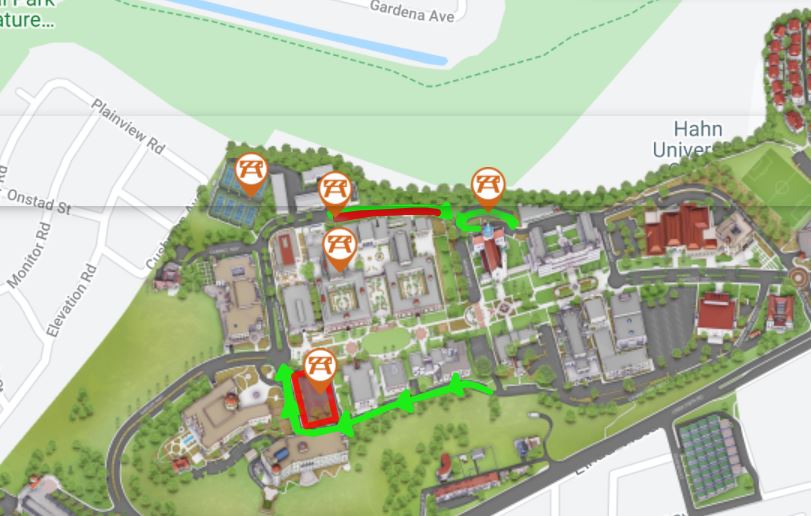 one way traffic map