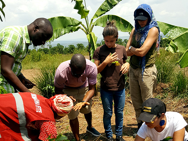 Kroc School students out in the field