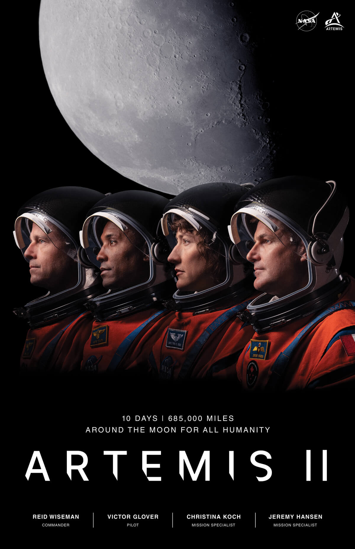 NASA Artemis II crew