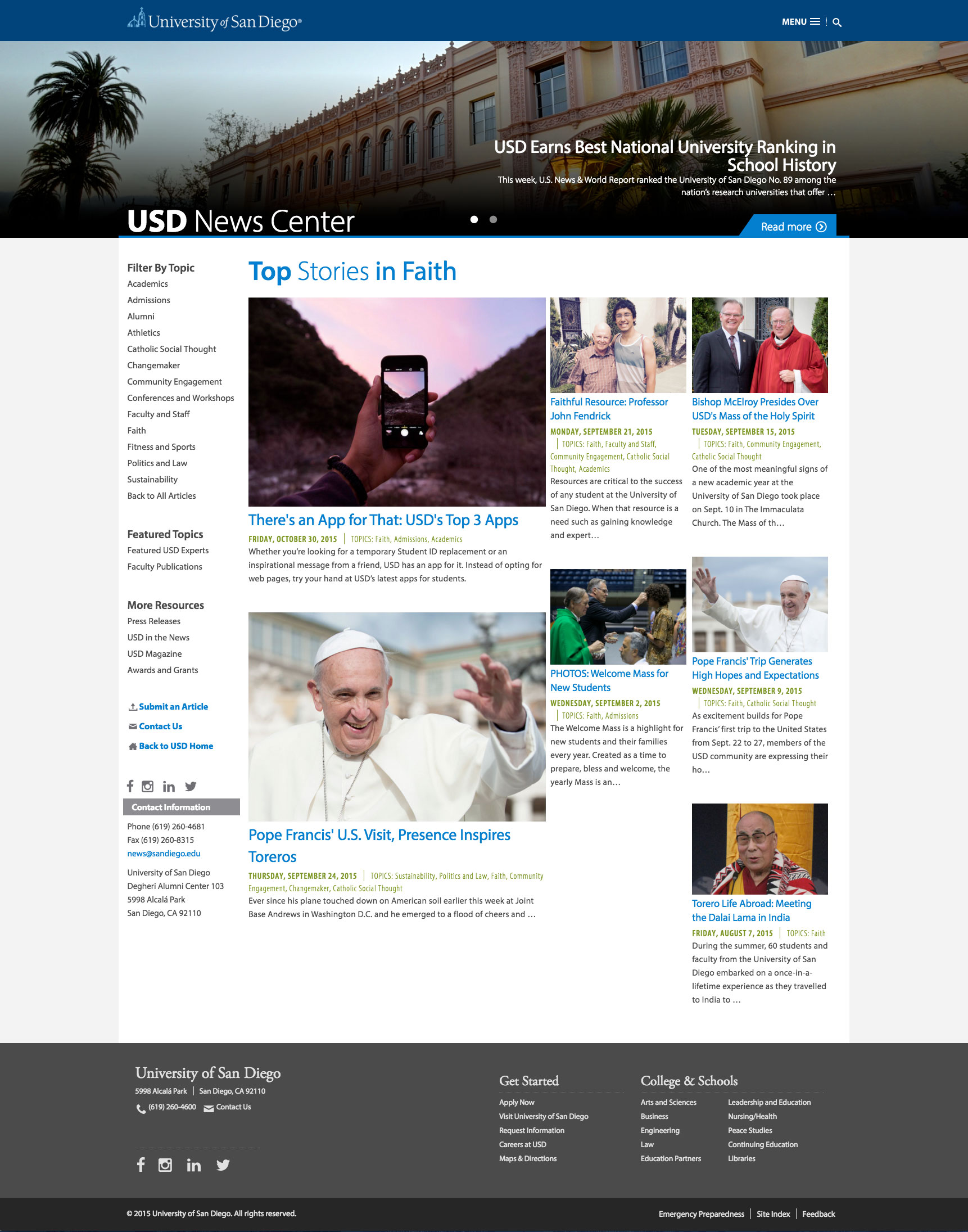 comp of USD News Center