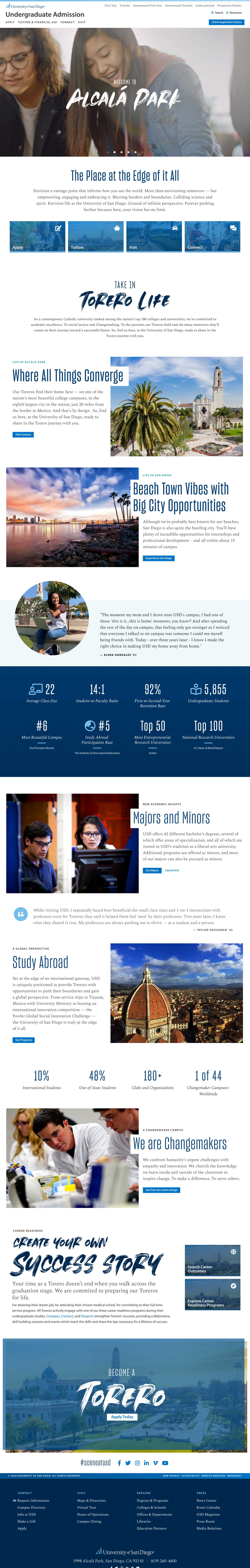 Undergraduate Admission Home Page