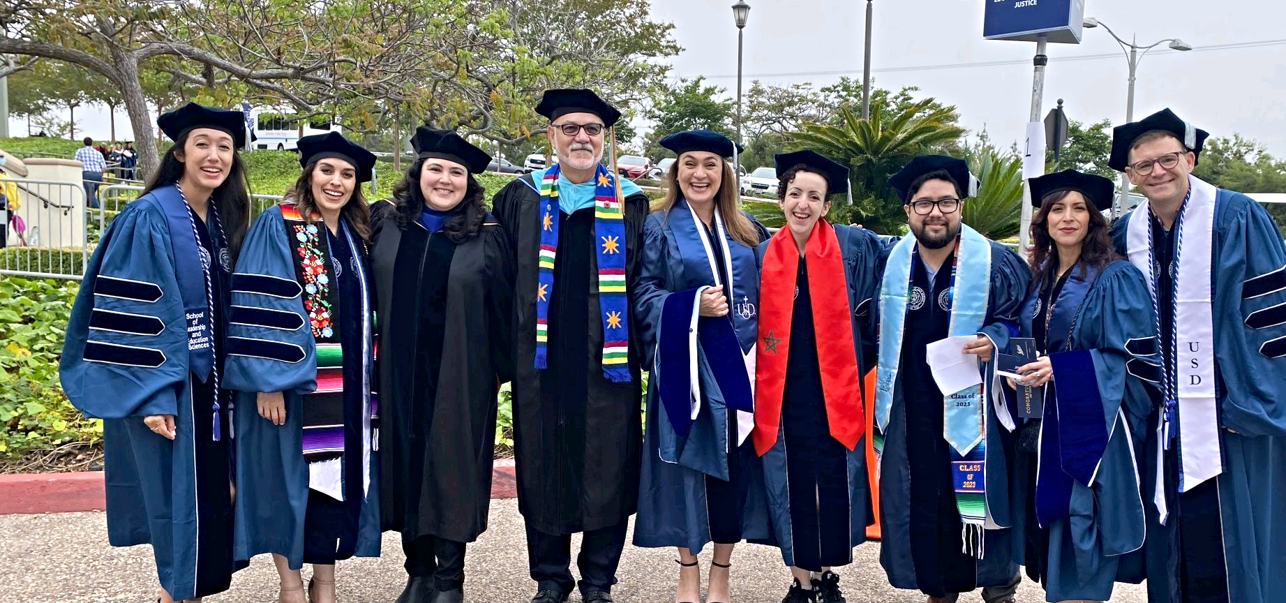 photo of graduate student at ceremony