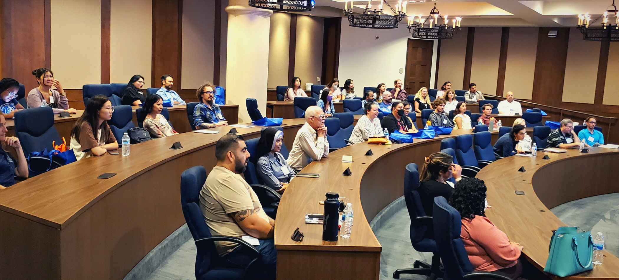 people watching a presentation