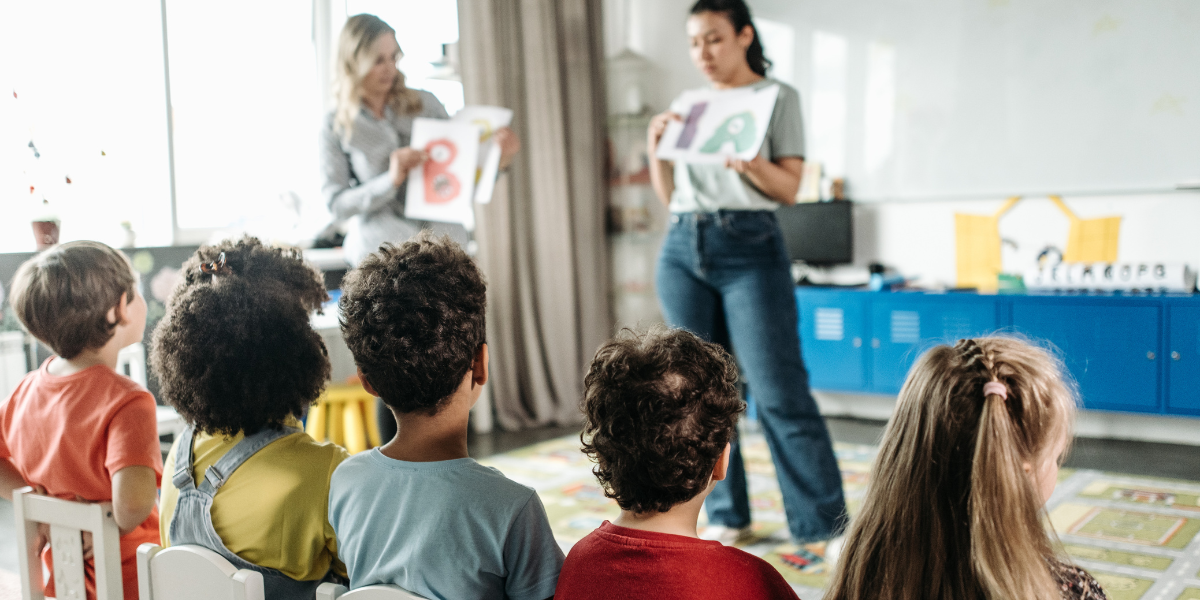 children in a classroom