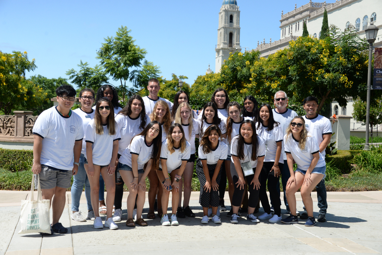 Second group picture of SSS students with their Summer Bridge professor
