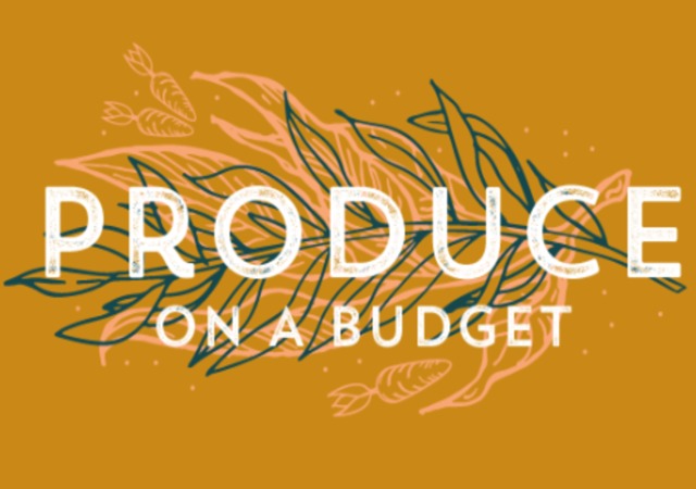 Produce on a budget banner