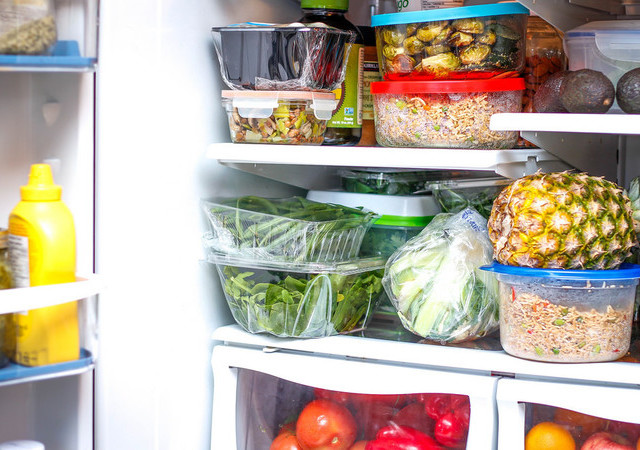 open refrigerator