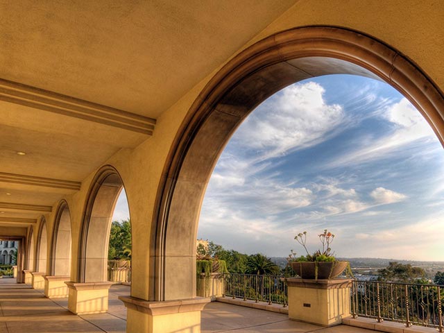 usd campus in the spring