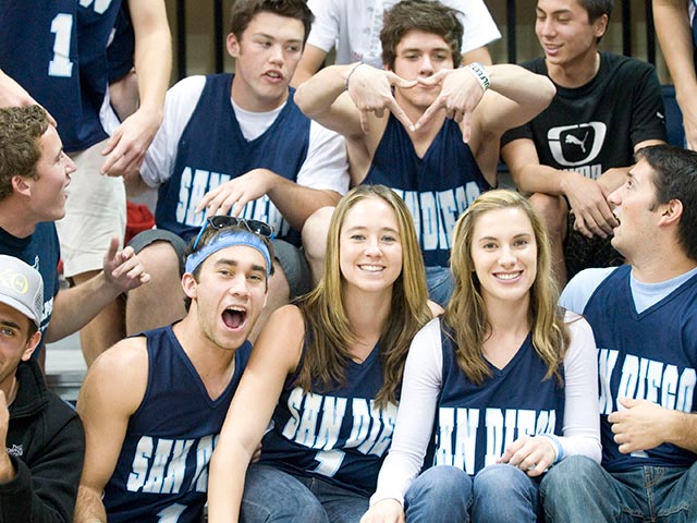 students at a sporting event