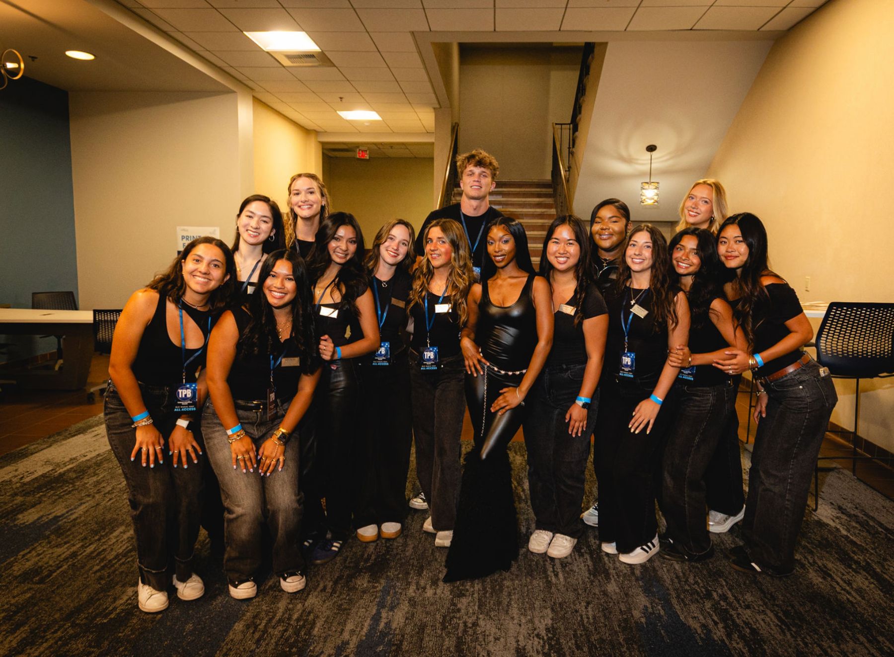 Students at a TPB event