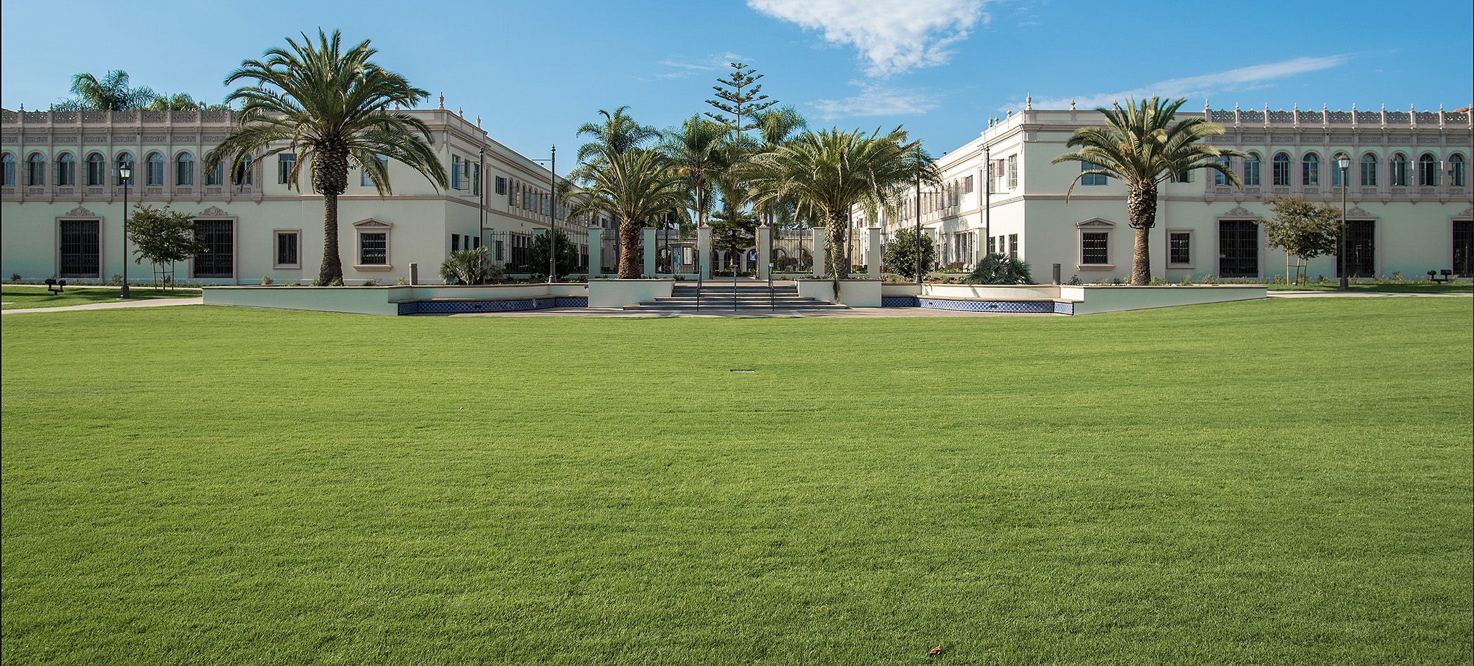An architectural close-up on campus