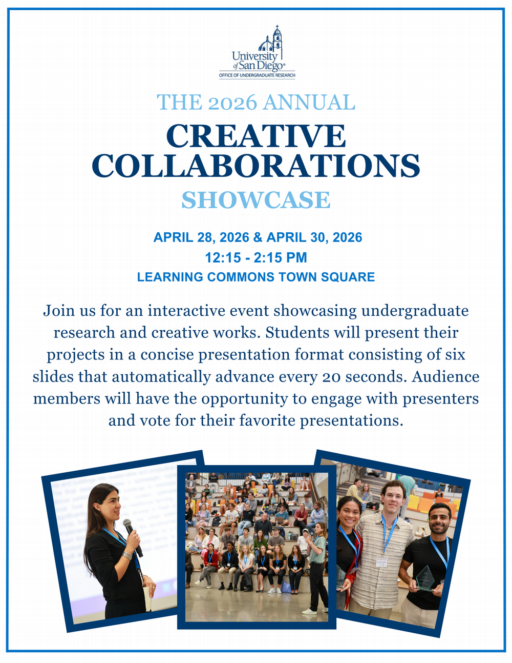 Creative Collaborations Showcase official flyer 2026