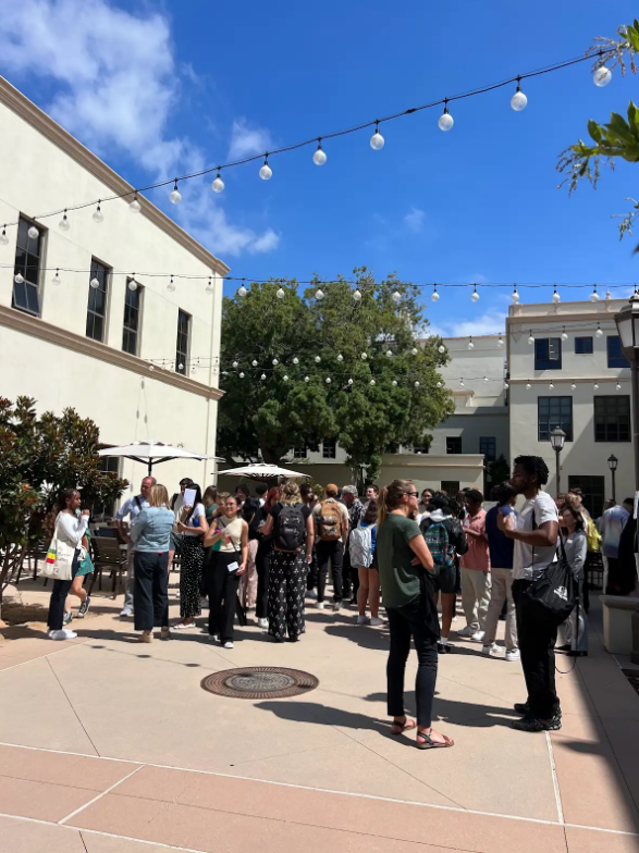 Students at the Creative Collaborations event on campus