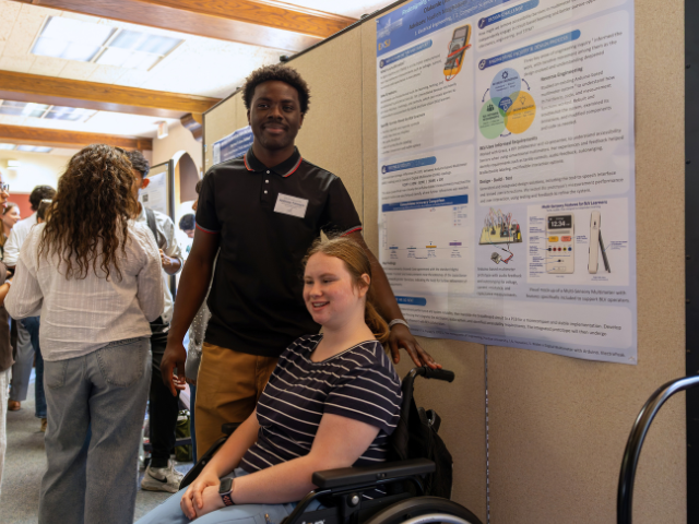 students presenting at fall colloquium